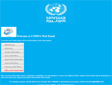 Tablet Screenshot of mail.unrwa.org